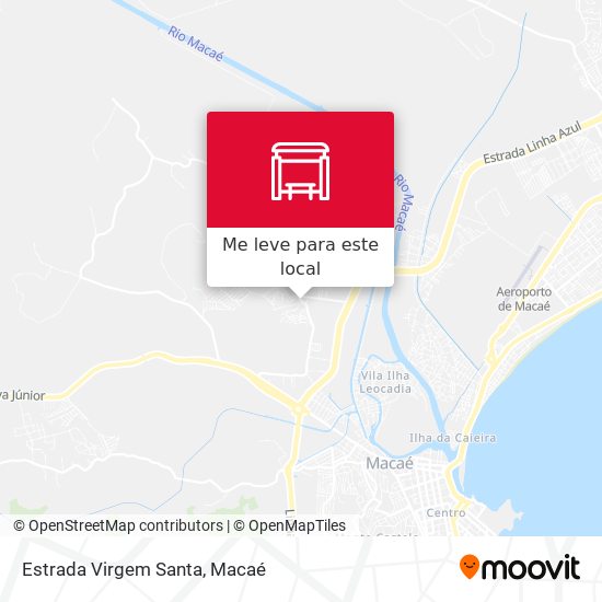Estrada Virgem Santa mapa