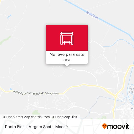 Ponto Final - Virgem Santa mapa