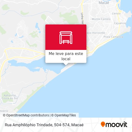 Rua Amphilóphio Trindade, 504-574 mapa