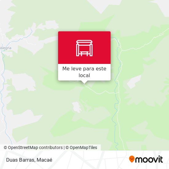 Duas Barras mapa