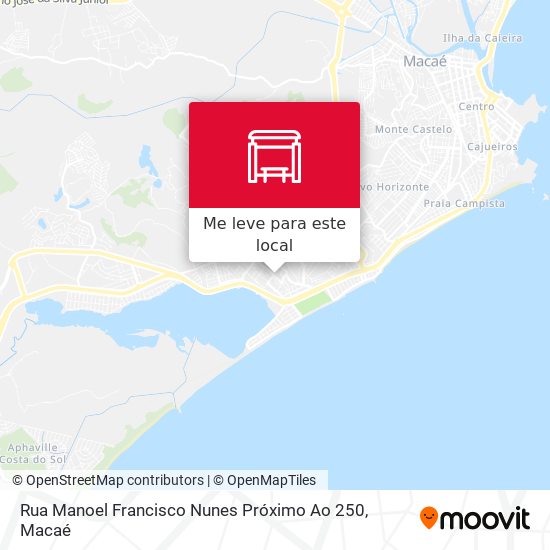 Rua Manoel Francisco Nunes Próximo Ao 250 mapa
