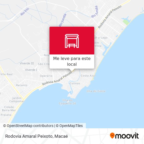 Rodovia Amaral Peixoto mapa