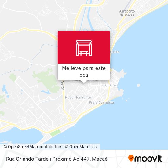 Rua Orlando Tardeli Próximo Ao 447 mapa