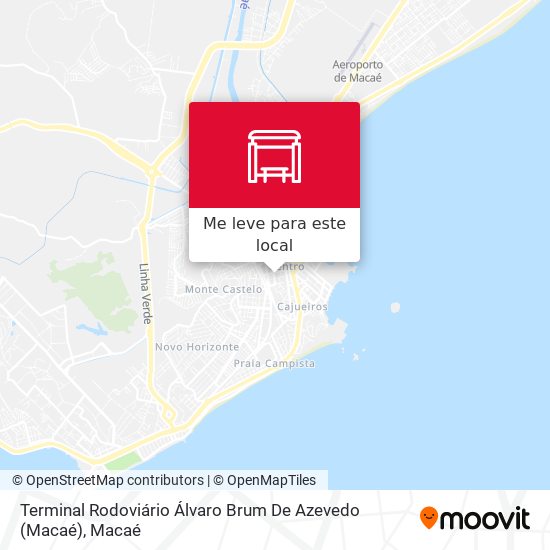 Terminal Rodoviário Álvaro Brum De Azevedo (Macaé) mapa