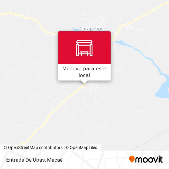 Entrada De Ubás mapa