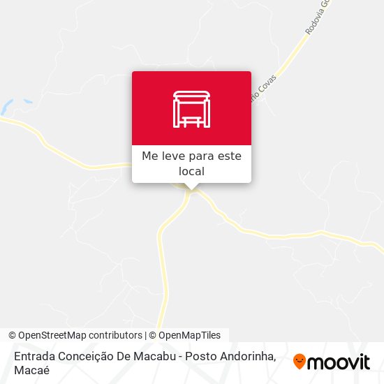 Entrada Conceição De Macabu - Posto Andorinha mapa