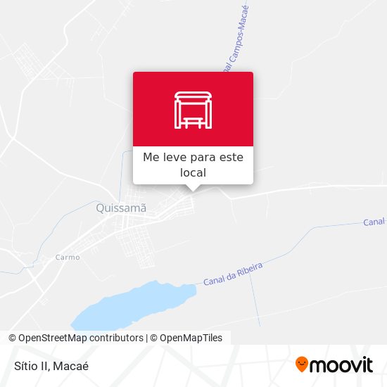 Sítio II mapa