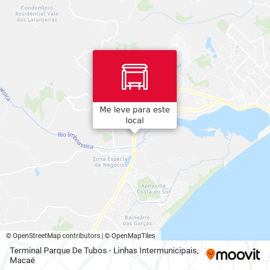 Terminal Parque De Tubos - Linhas Intermunicipais mapa