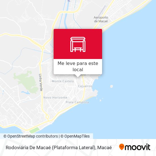 Rodoviária De Macaé (Plataforma Lateral) mapa