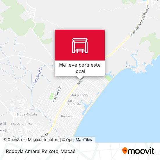 Rodovia Amaral Peixoto mapa