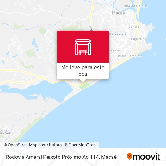 Rodovia Amaral Peixoto Próximo Ao 114 mapa