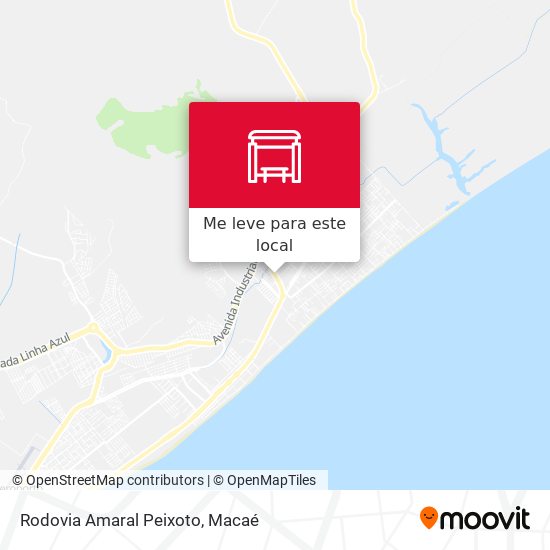 Rodovia Amaral Peixoto mapa