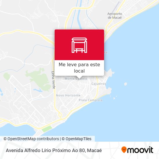 Avenida Alfredo Lírio Próximo Ao 80 mapa