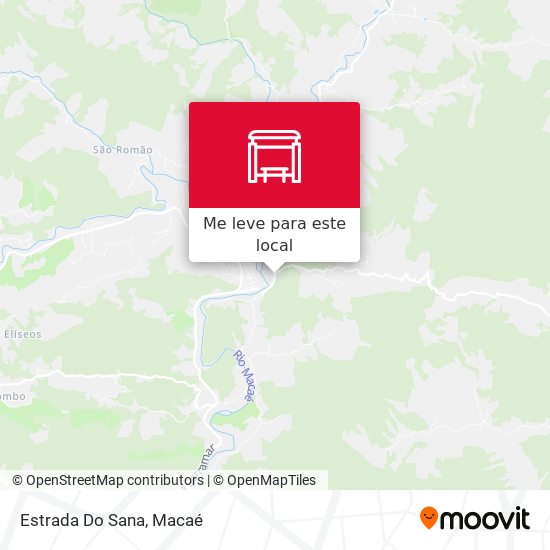 Estrada Do Sana mapa