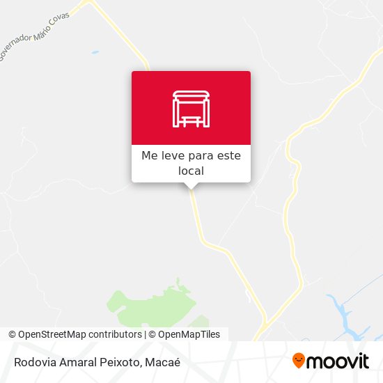 Rodovia Amaral Peixoto mapa