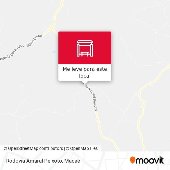 Rodovia Amaral Peixoto mapa
