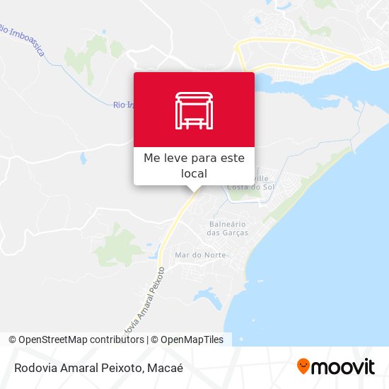 Rodovia Amaral Peixoto mapa
