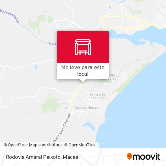 Rodovia Amaral Peixoto mapa
