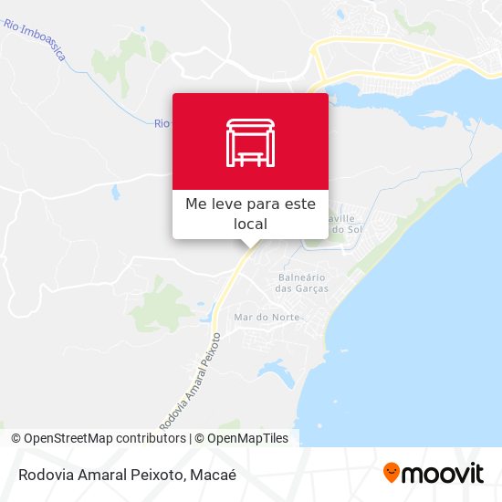 Rodovia Amaral Peixoto mapa