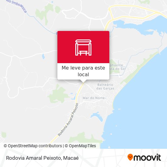 Rodovia Amaral Peixoto mapa