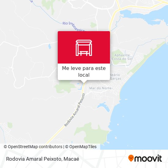 Rodovia Amaral Peixoto mapa