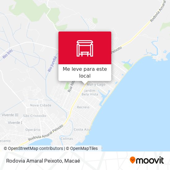 Rodovia Amaral Peixoto mapa