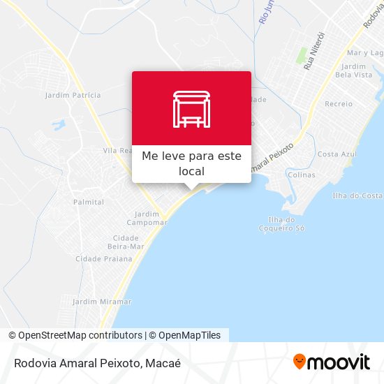 Rodovia Amaral Peixoto mapa