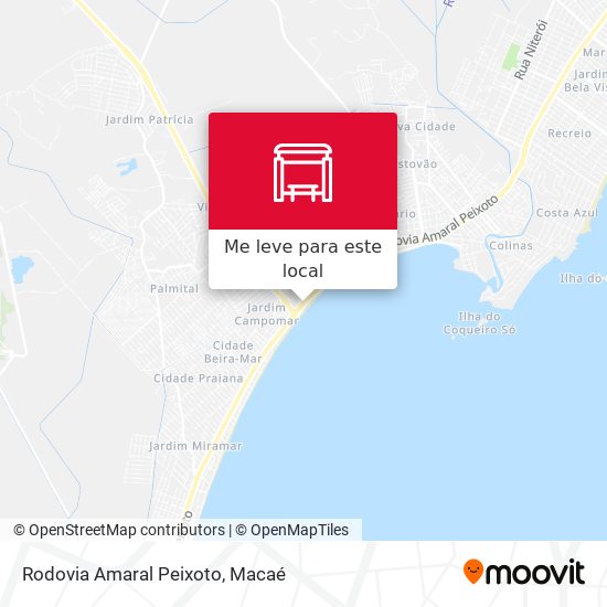 Rodovia Amaral Peixoto mapa