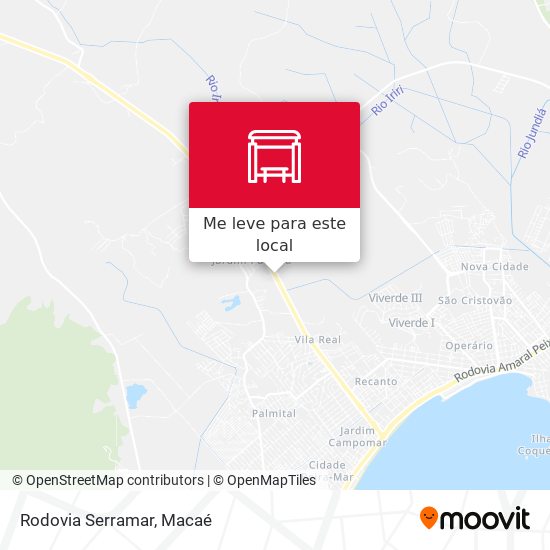 Rodovia Serramar mapa