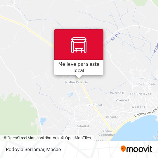 Rodovia Serramar mapa