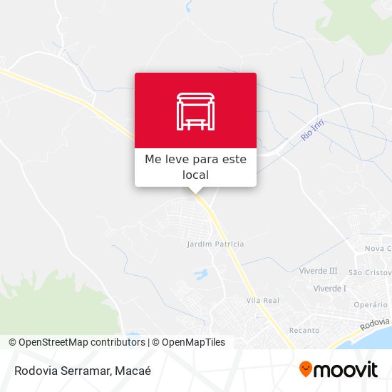 Rodovia Serramar mapa