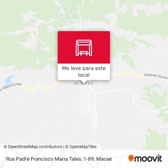 Rua Padre Francisco Maria Tales, 1-89 mapa