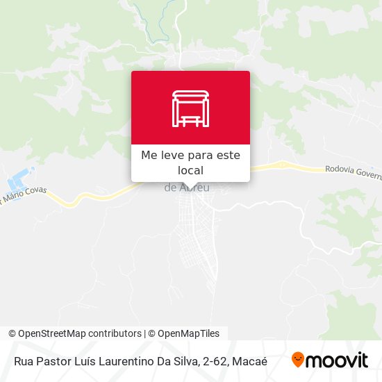 Rua Pastor Luís Laurentino Da Silva, 2-62 mapa