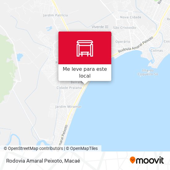 Rodovia Amaral Peixoto mapa