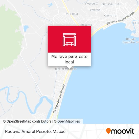 Rodovia Amaral Peixoto mapa