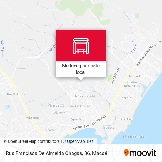 Rua Francisca De Almeida Chagas, 36 mapa
