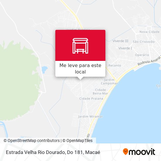Estrada Velha Rio Dourado, Do 181 mapa