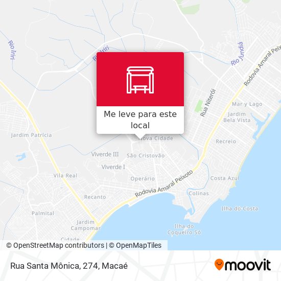 Rua Santa Mônica, 274 mapa