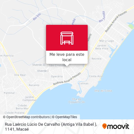 Rua Laércio Lúcio De Carvalho (Antiga Vila Babel ), 1141 mapa