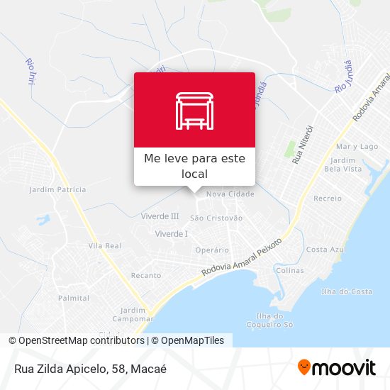 Rua Zilda Apicelo, 58 mapa