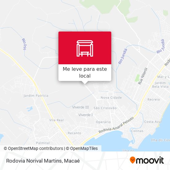Rodovia Norival Martins mapa