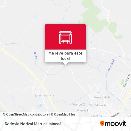 Rodovia Norival Martins mapa