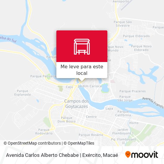 Avenida Carlos Alberto Chebabe | Exército mapa