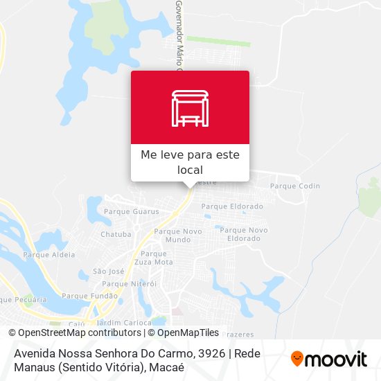 Avenida Nossa Senhora Do Carmo, 3926 | Rede Manaus (Sentido Vitória) mapa