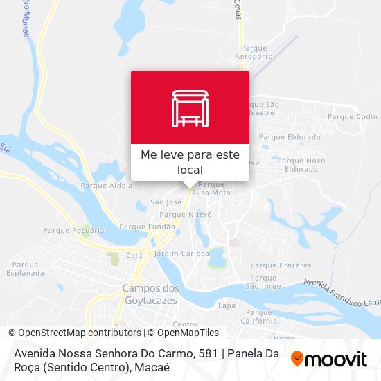 Avenida Nossa Senhora Do Carmo, 581 | Panela Da Roça (Sentido Centro) mapa