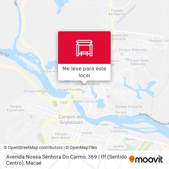 Avenida Nossa Senhora Do Carmo, 369 | Iff (Sentido Centro) mapa