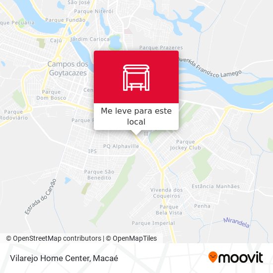 Vilarejo Home Center mapa