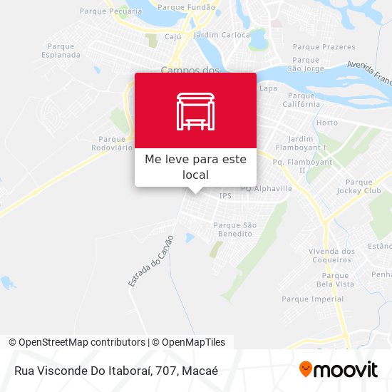 Rua Visconde Do Itaboraí, 707 mapa