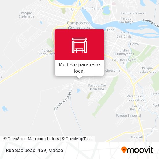 Rua São João, 459 mapa