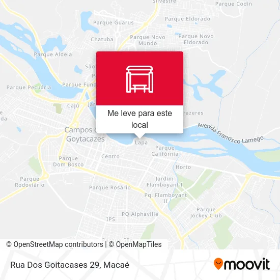 Rua Dos Goitacases 29 mapa